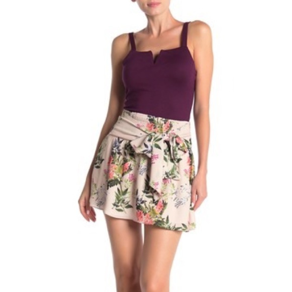 Parker Floral Tie Waist Skirt